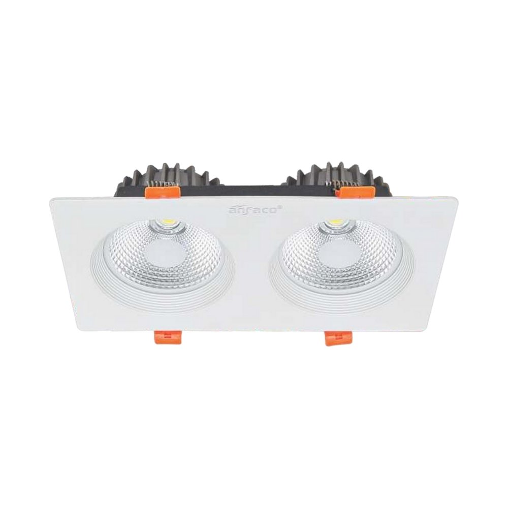 Đèn LED downlight âm trần đôi Anfaco 757/2 LED 12W