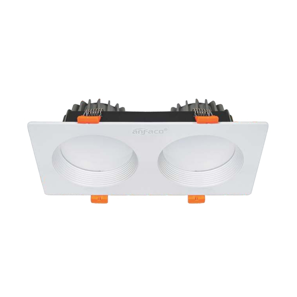 Đèn LED downlight âm trần đôi Anfaco 757 T/2 LED 9W