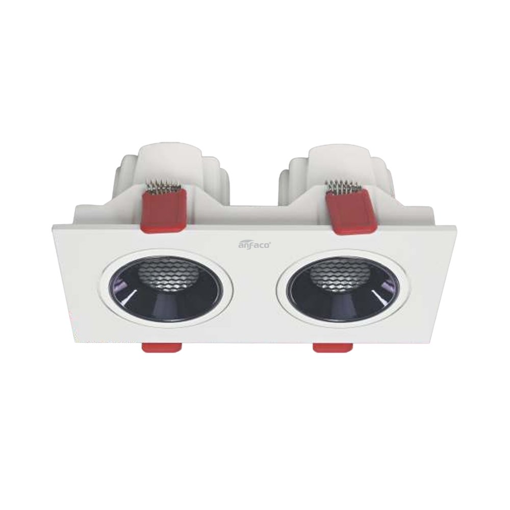 Đèn LED downlight âm trần đôi Anfaco 764/2 LED 7W