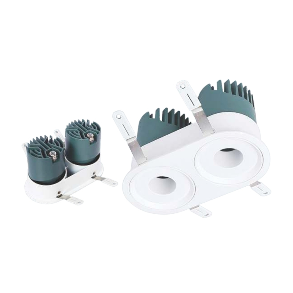 Đèn LED downlight âm trần đôi Anfaco 781 T/2 LED 12W