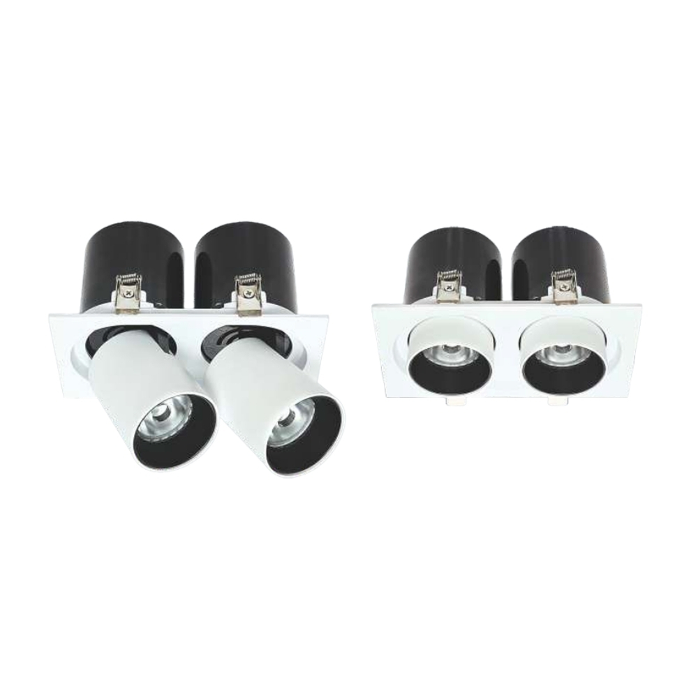 Đèn LED downlight âm trần đôi Anfaco 788/2 LED 12W