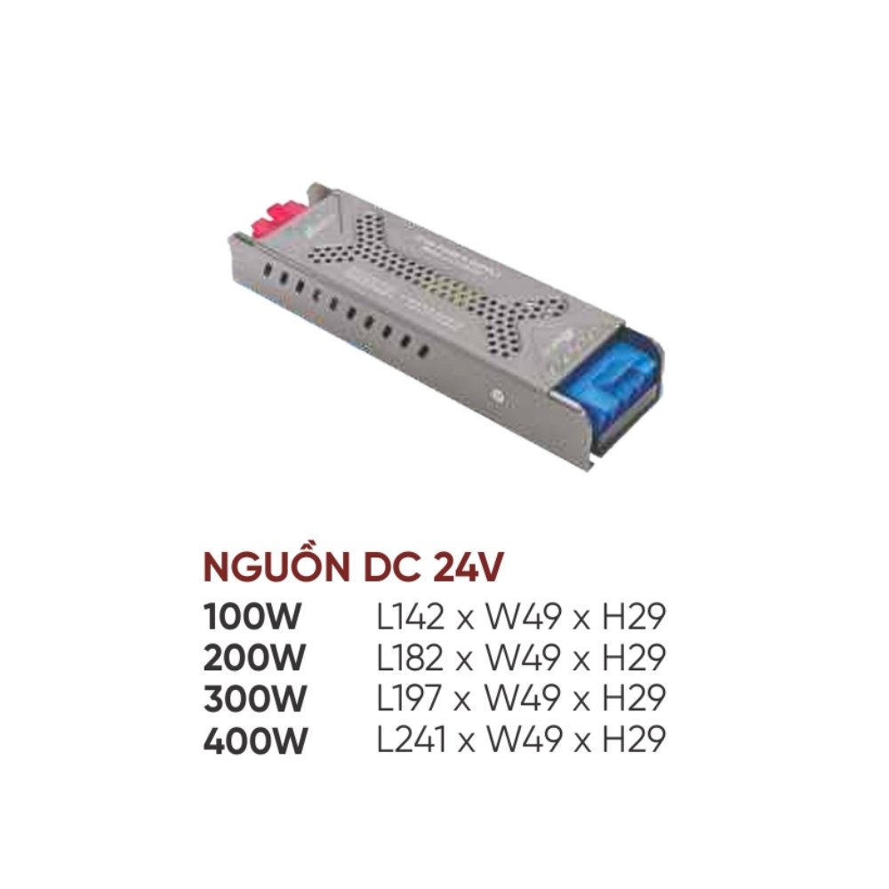 Thanh nhôm LED âm viền Anfaco NGUỒN DC 24V