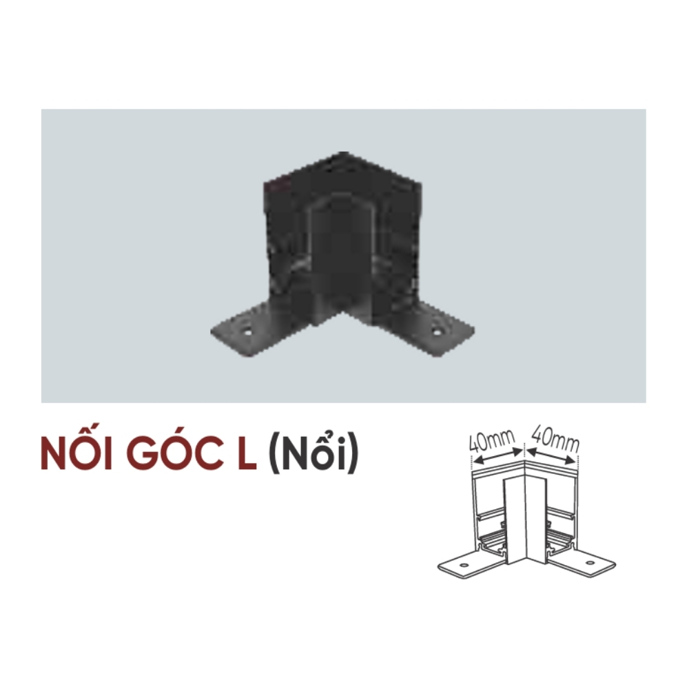 Nối góc L nổi Anfaco NỐI GÓC L (Nổi)