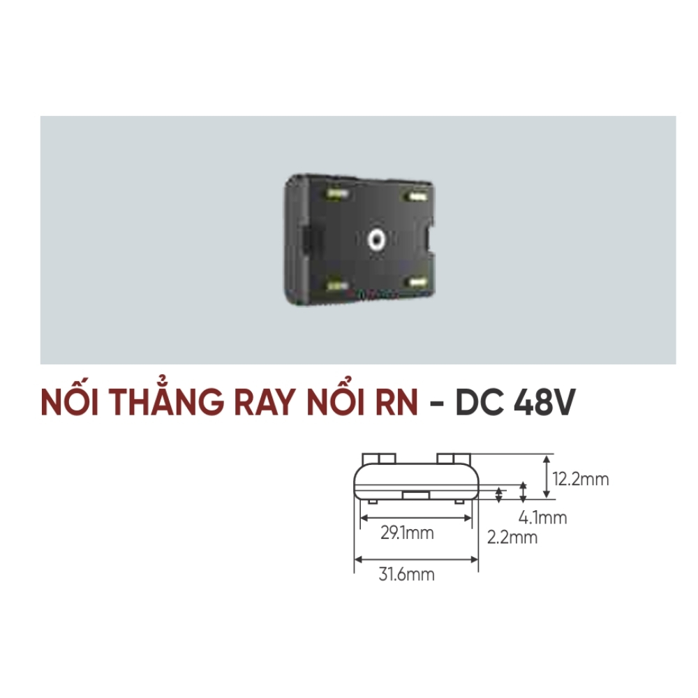 Ray nối thẳng Anfaco NỐI THẲNG RAY NỔI RN - DC 48V