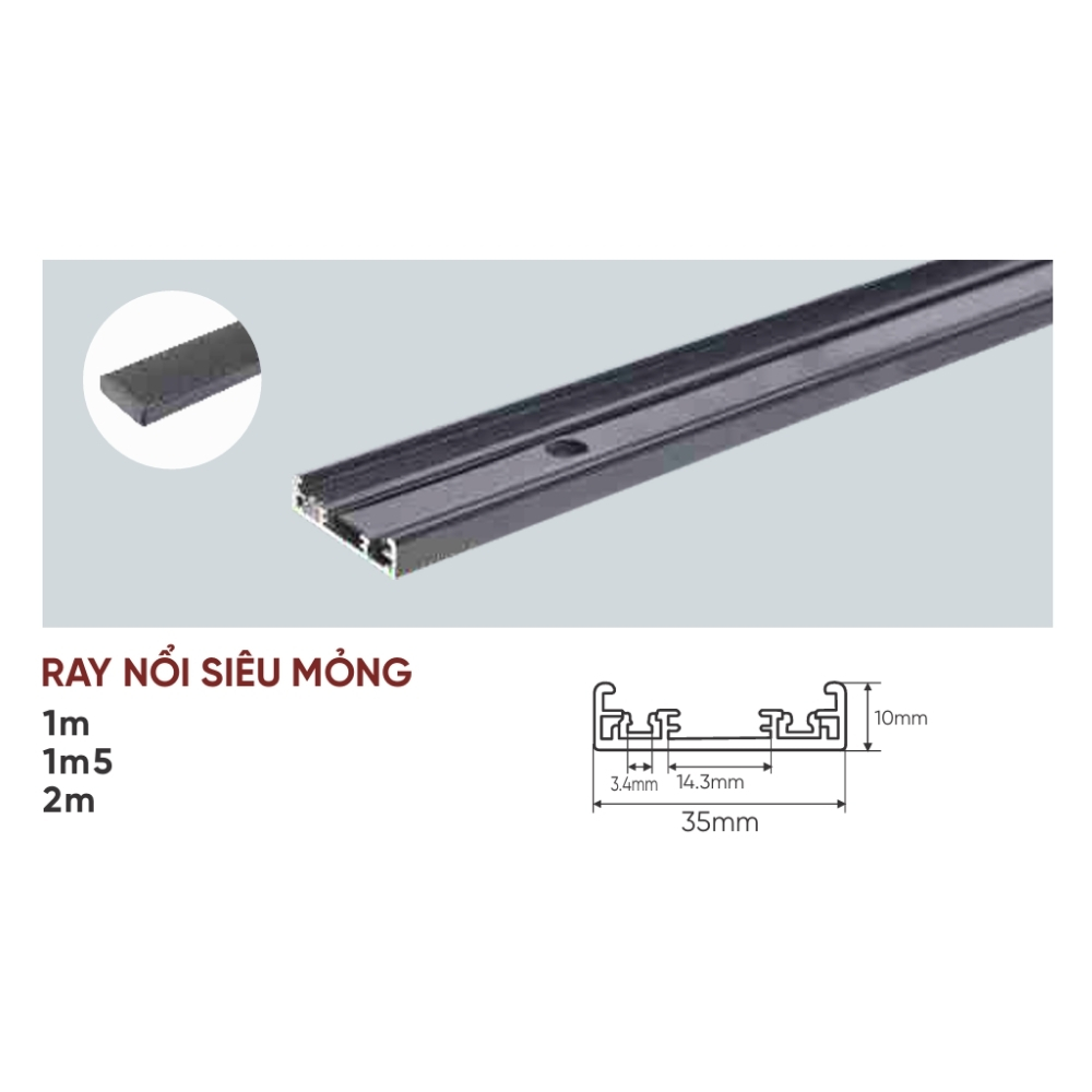 Thanh ray nối siêu mỏng Anfaco THANH RAY NỔI SIÊU MỎNG
