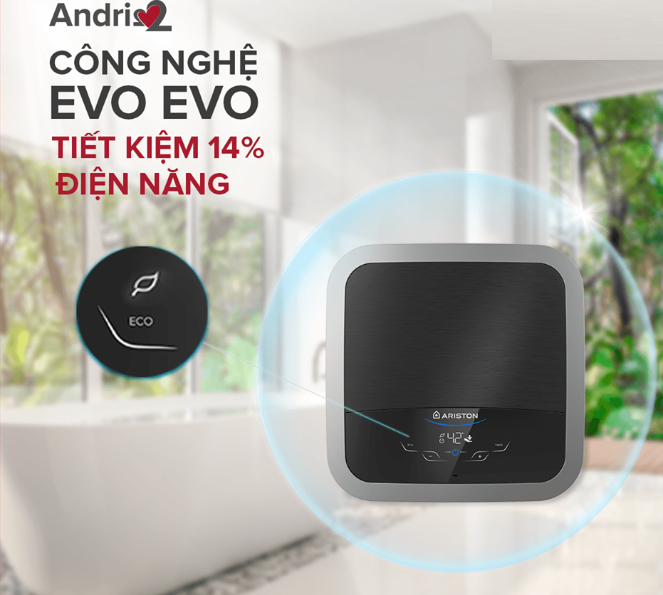 Máy nước nóng gián tiếp kết nối Wifi Andris2 Top Wifi Ariston