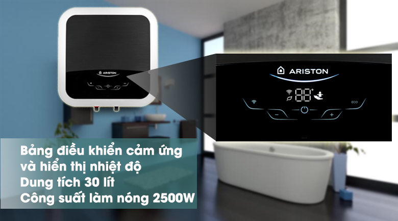 Máy nước nóng gián tiếp kết nối Wifi Andris2 Top Wifi Ariston