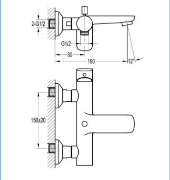 Củ sen tắm nóng lạnh ATMOR AT90891