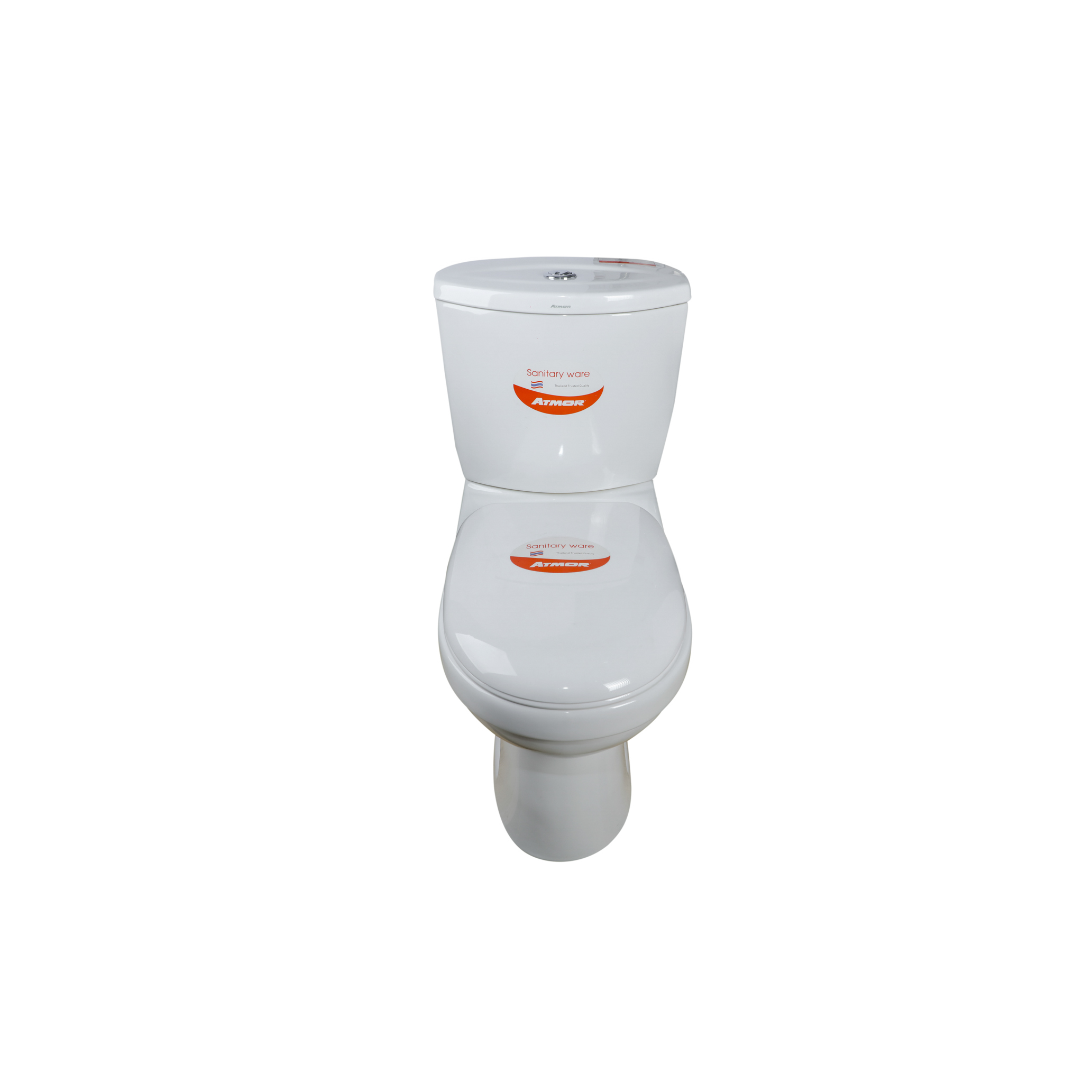 Bồn cầu 2 khối ATMOR AT2032 nắp êm xả nhấn