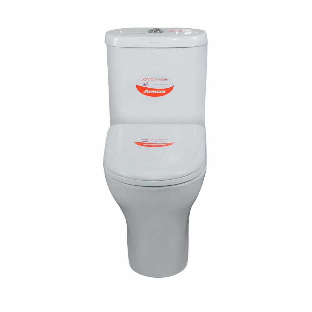 Bồn cầu 1 khối ATMOR AT1171 nắp êm xả nhấn