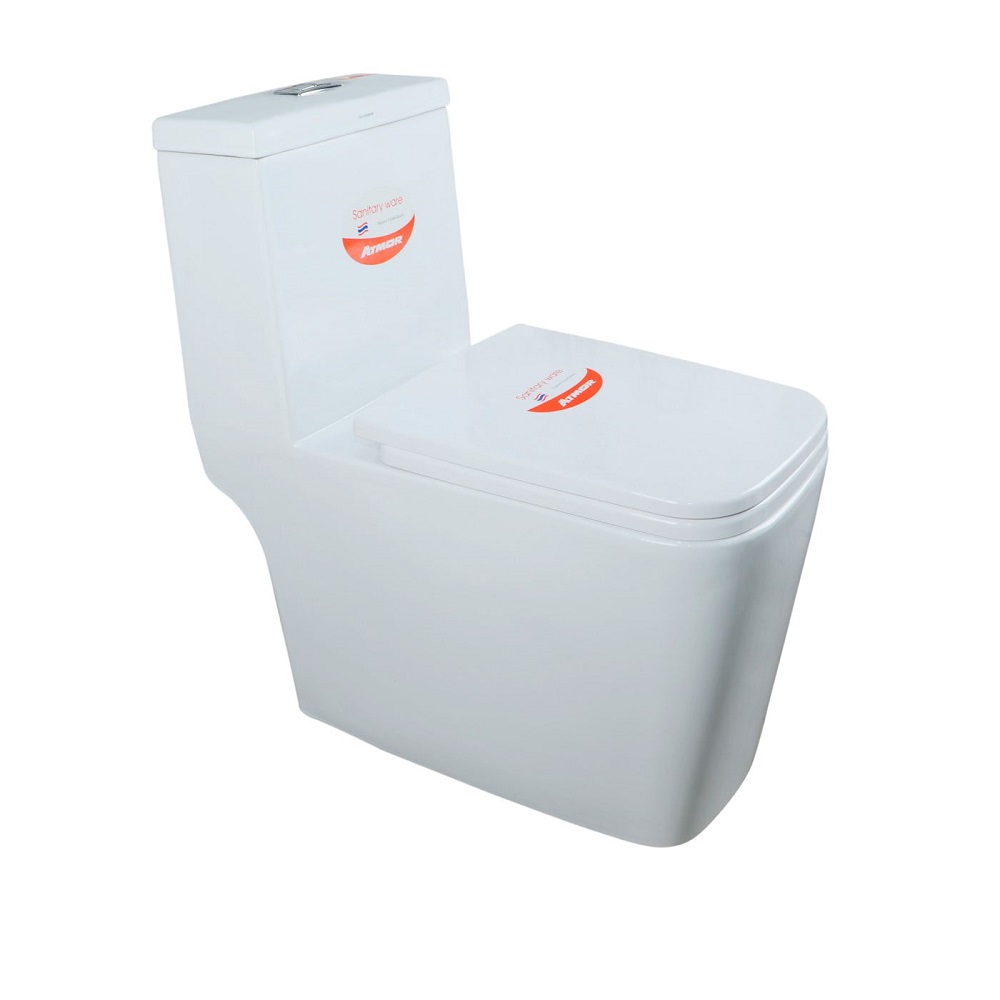 Bồn cầu 1 khối ATMOR AT1620 nắp êm xả nhấn