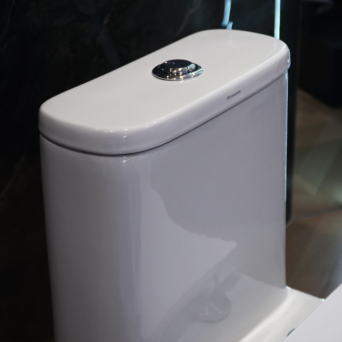 Bồn cầu 1 khối ATMOR AT1692 nắp êm xả nhấn