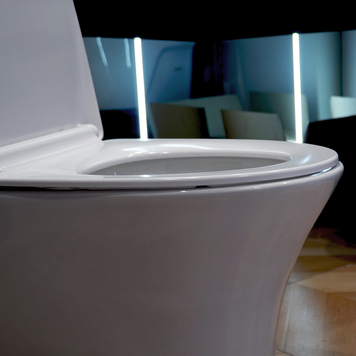 Bồn cầu 1 khối ATMOR AT1692 nắp êm xả nhấn