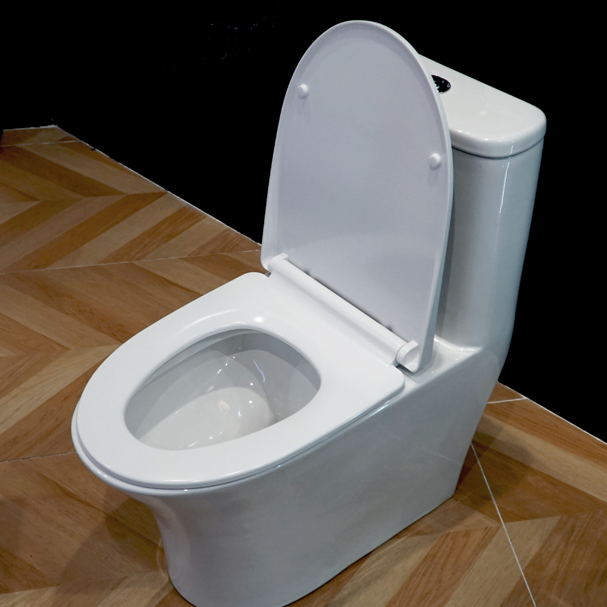 Bồn cầu 1 khối ATMOR AT1692 nắp êm xả nhấn