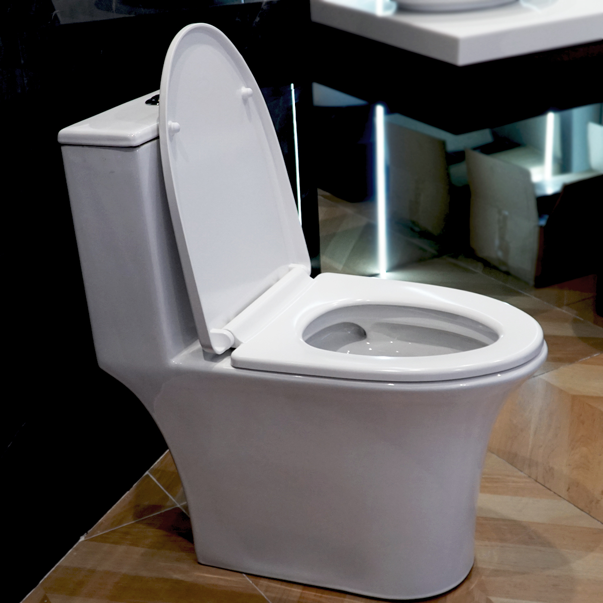 Bồn cầu 1 khối ATMOR AT8866 nắp êm xả nhấn tiết kiệm nước