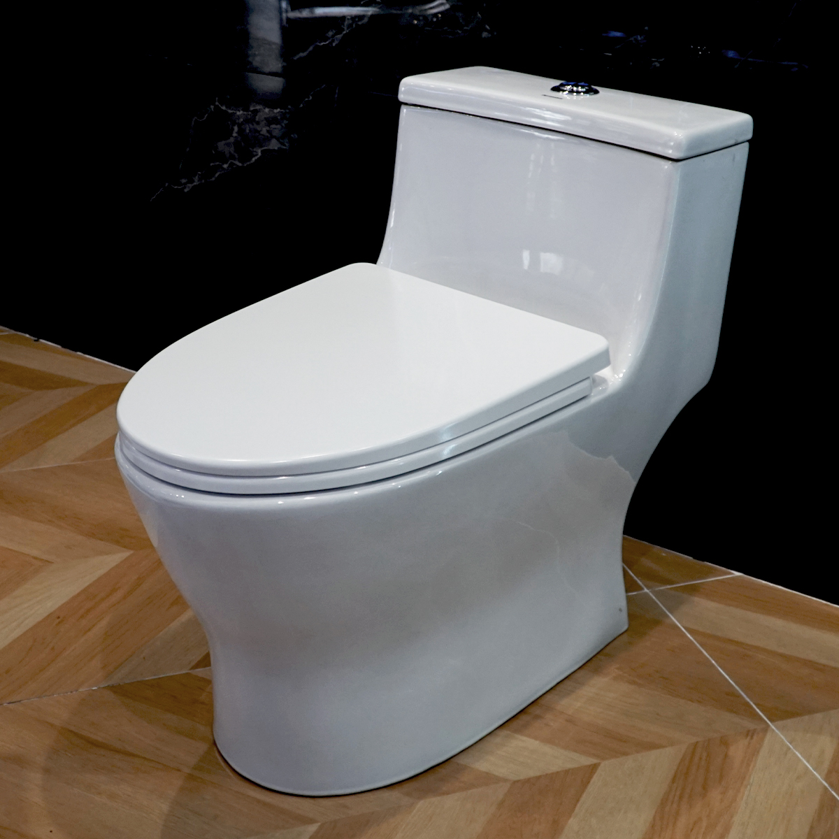 Bồn cầu 1 khối ATMOR AT8867 nắp êm xả nhấn tiết kiệm nước