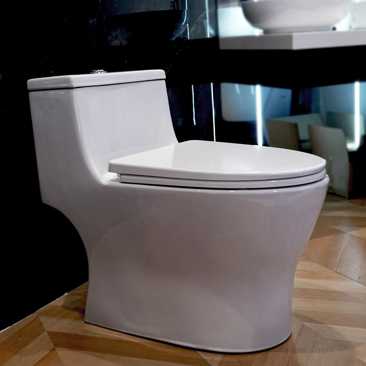 Bồn cầu 1 khối ATMOR AT8867 nắp êm xả nhấn tiết kiệm nước