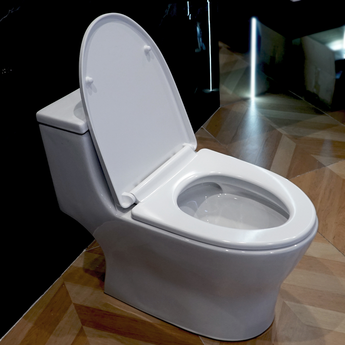 Bồn cầu 1 khối ATMOR AT8867 nắp êm xả nhấn tiết kiệm nước