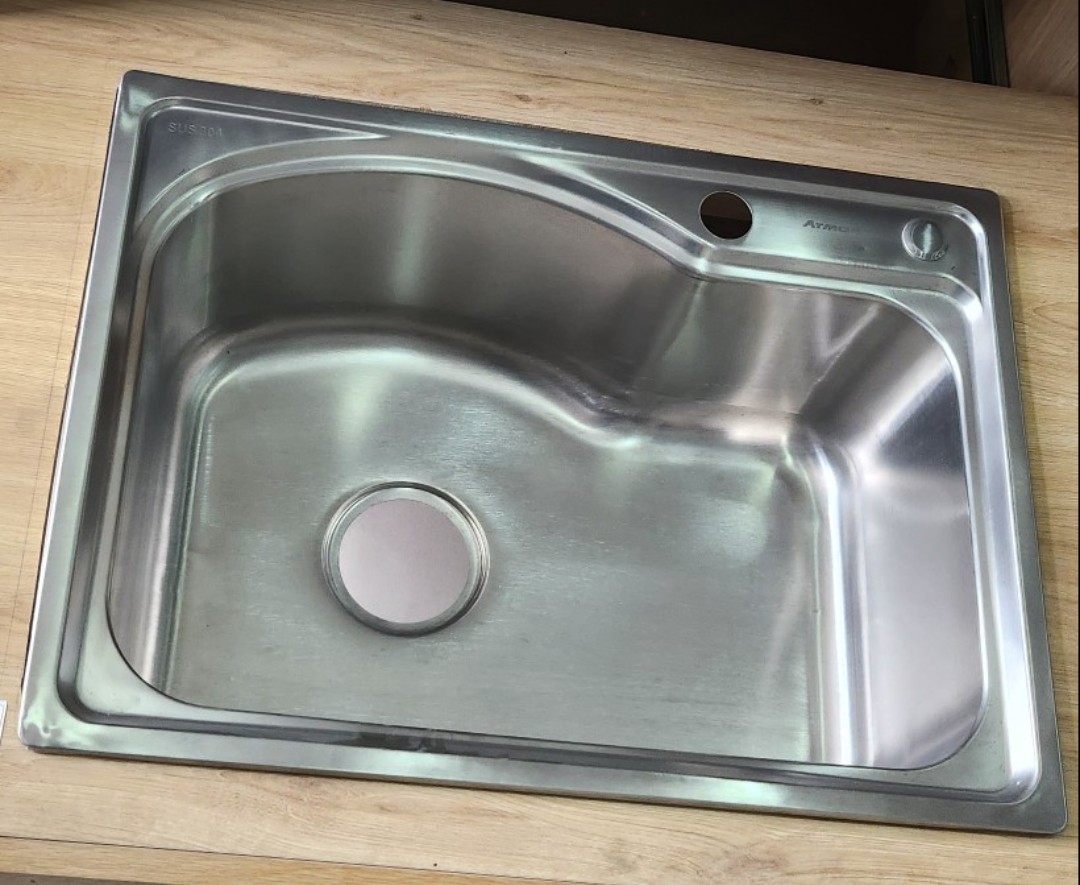Chậu rửa chén 1 hố 58x43cm ATMOR AT-1G02 (AT1G02)