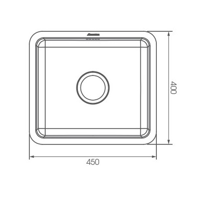 Chậu rửa chén 1 hố 45x40cm ATMOR AT-268A (AT268A)