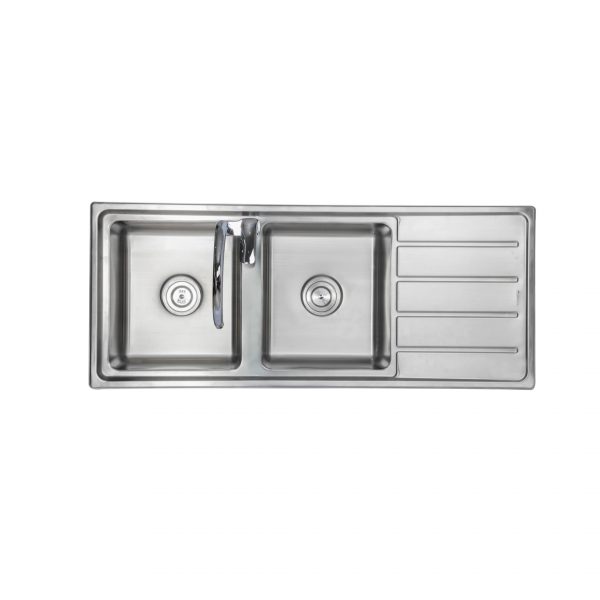 Chậu rửa chén 2 hố 1 cánh 120x50cm ATMOR AT-387C (AT387C)