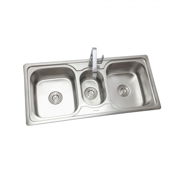 Chậu rửa chén 3 hố 106x50cm ATMOR AT-618 (AT618)