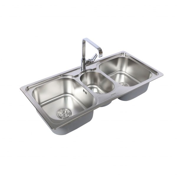 Chậu rửa chén 3 hố 106x50cm ATMOR AT-618 (AT618)