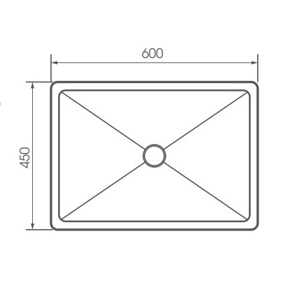Bản vẽ kỹ thuật chậu rửa chén âm bàn đá ATMOR AT-S08