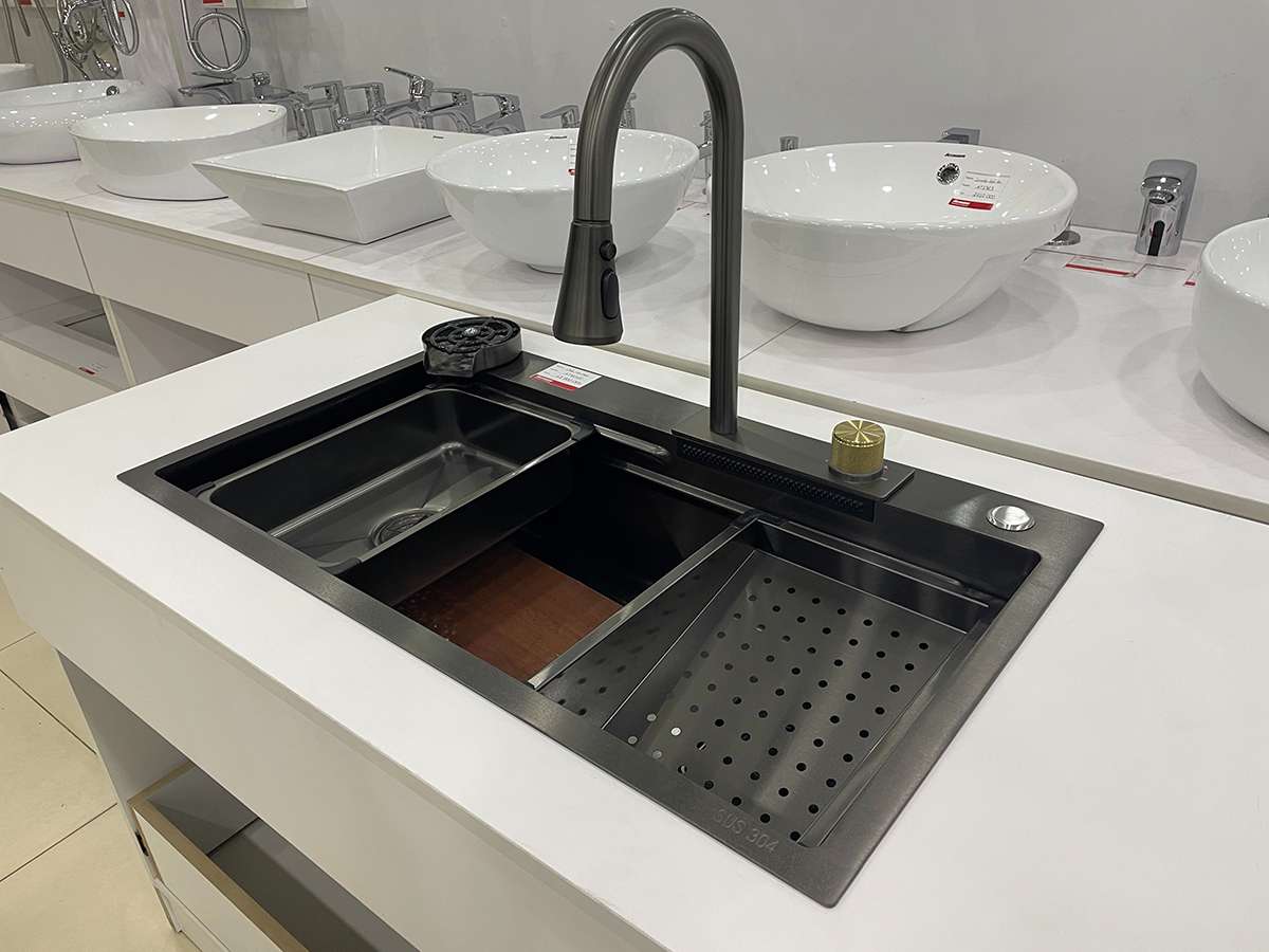 Chậu rửa chén đa năng 1 hộc ATMOR AT8046