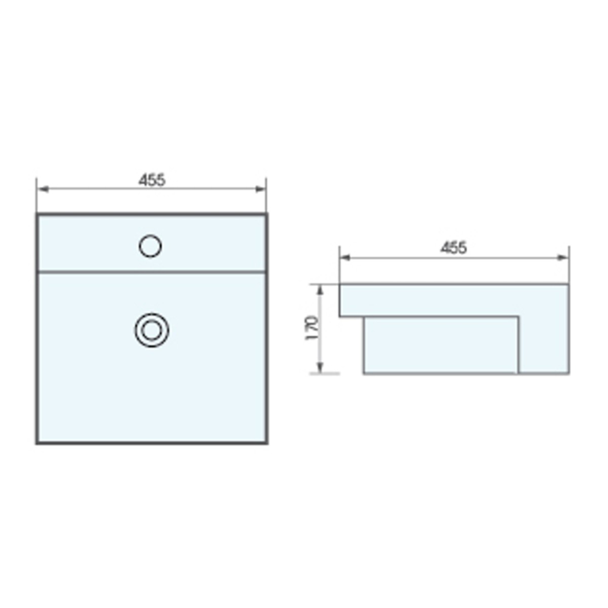 Lavabo bán âm bàn ATMOR AT726