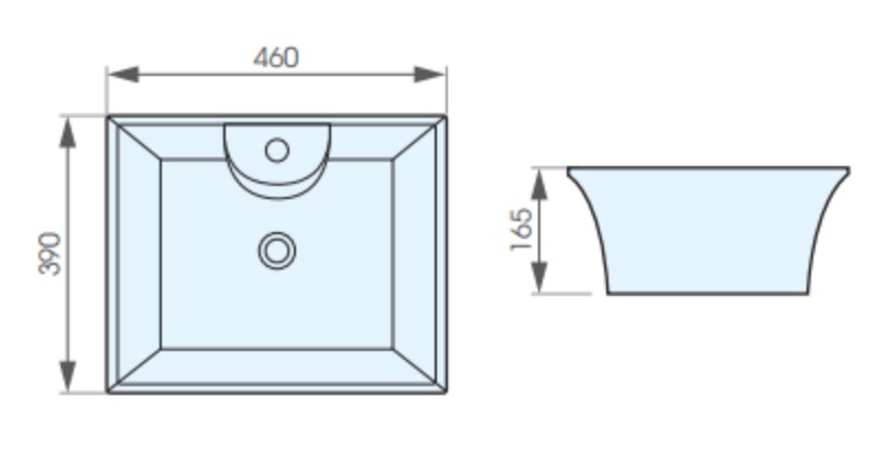 Chậu lavabo đặt bàn ATMOR AT1041
