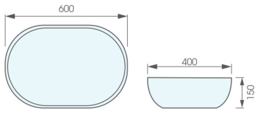 Chậu lavabo đặt bàn ATMOR AT257