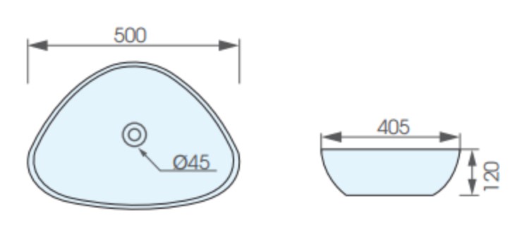 Chậu lavabo đặt bàn ATMOR AT40308