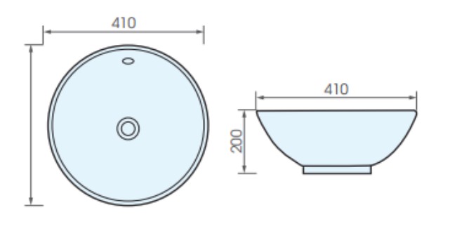 Chậu lavabo đặt bàn ATMOR AT4129