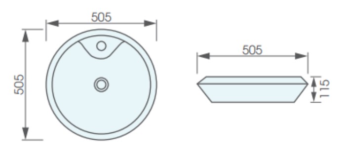 Chậu lavabo đặt bàn ATMOR AT4140