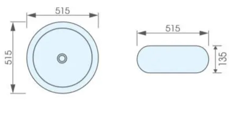 Chậu lavabo đặt bàn ATMOR AT4165