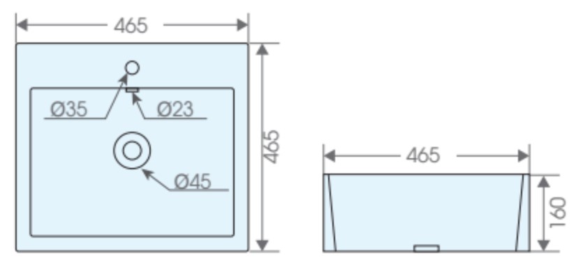 Chậu lavabo đặt bàn ATMOR AT4243