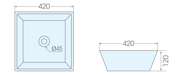 Chậu lavabo đặt bàn ATMOR AT4256