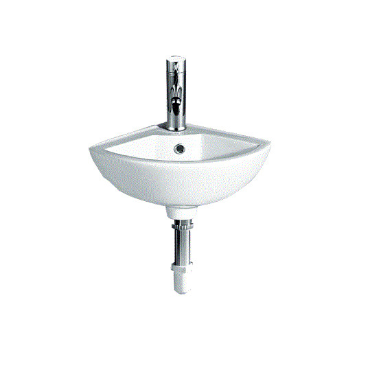 Chậu rửa lavabo treo tường ATMOR AT01 đặt góc