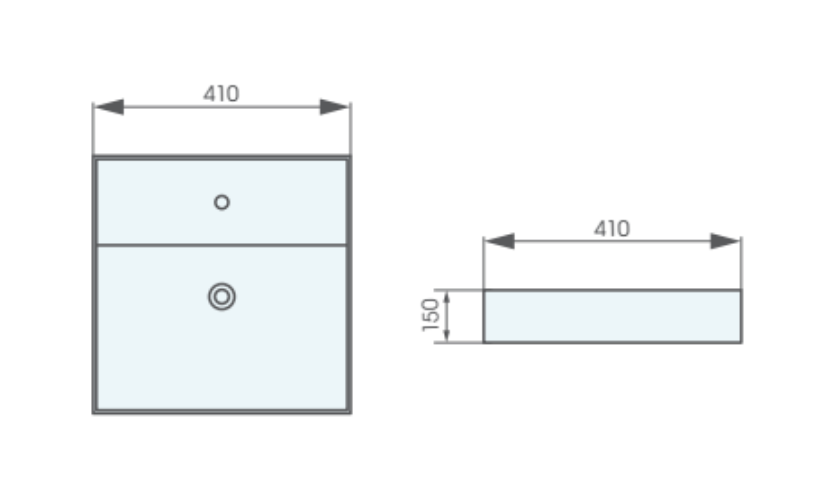 Chậu rửa lavabo treo tường ATMOR AT1001