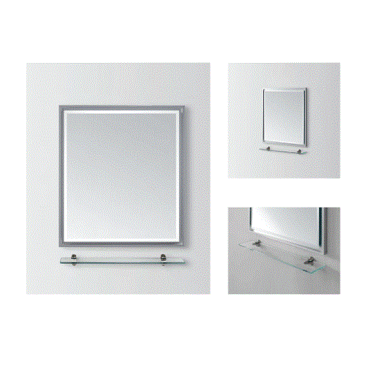 Gương phòng tắm đèn LED 62x70cm ATMOR YSJ-C3