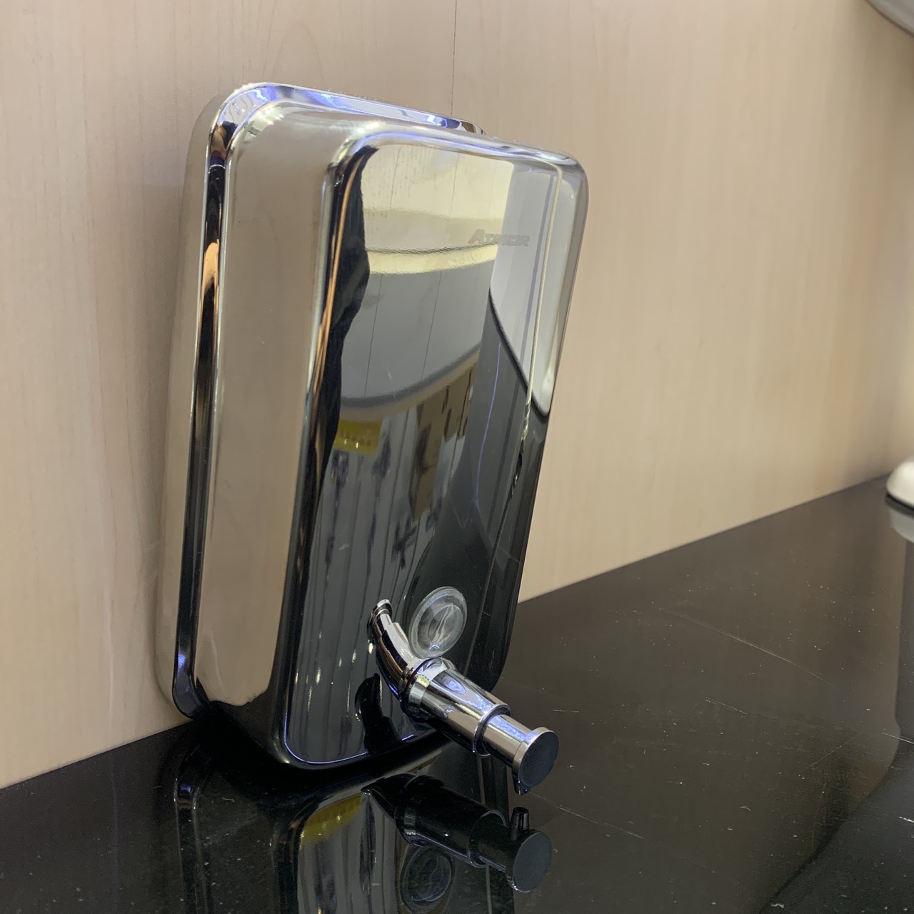 Hộp nhấn xà phòng inox 1000ml ATMOR 8077