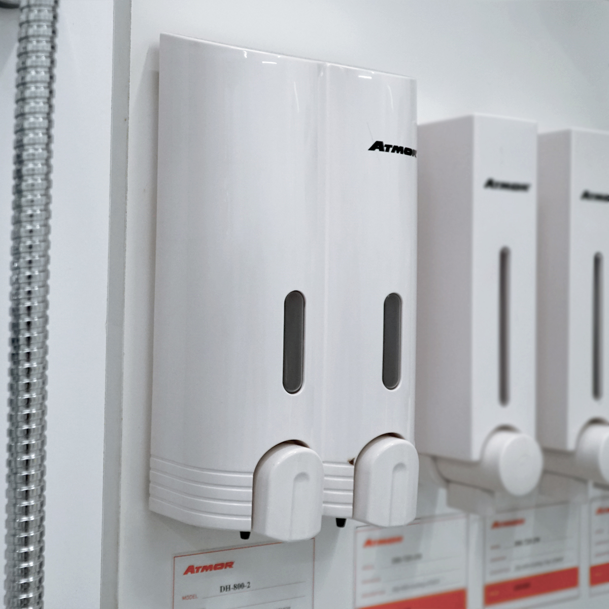 Hộp nhấn xà phòng đôi 400mlx2 ATMOR DH-800-2 (DH8002)