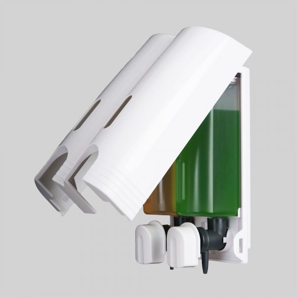 Hộp nhấn xà phòng đôi 400mlx2 ATMOR DH-800-2 (DH8002)