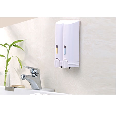 Hộp nhấn xà phòng đôi 400mlx2 ATMOR DH-800-2 (DH8002)