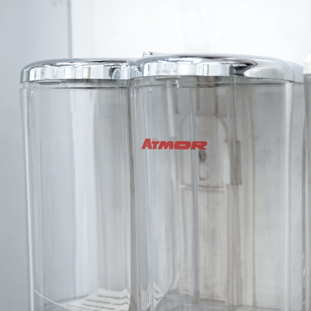 Hộp nhấn xà phòng đôi 500mlx2 ATMOR DH-SBD-102CP (DHSBD102CP)