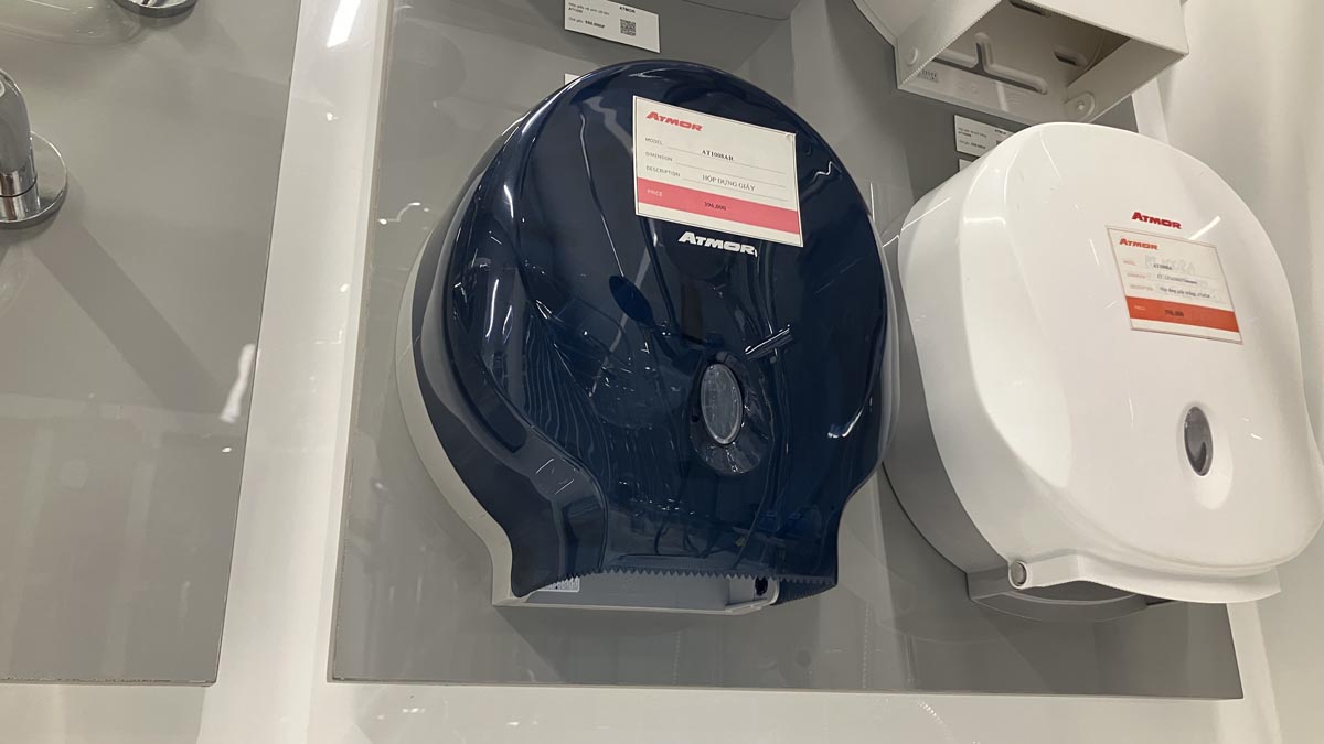 Hộp giấy vệ sinh đen trong ATMOR AT1008A-B (AT1008AB)