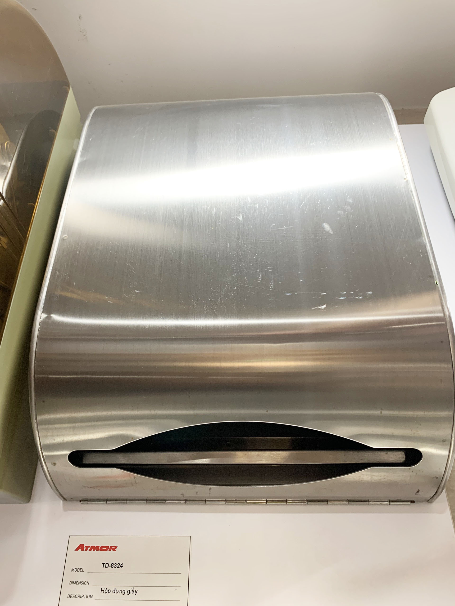 Hộp giấy vệ sinh inox 304 ATMOR TD-8324 (TD8324)