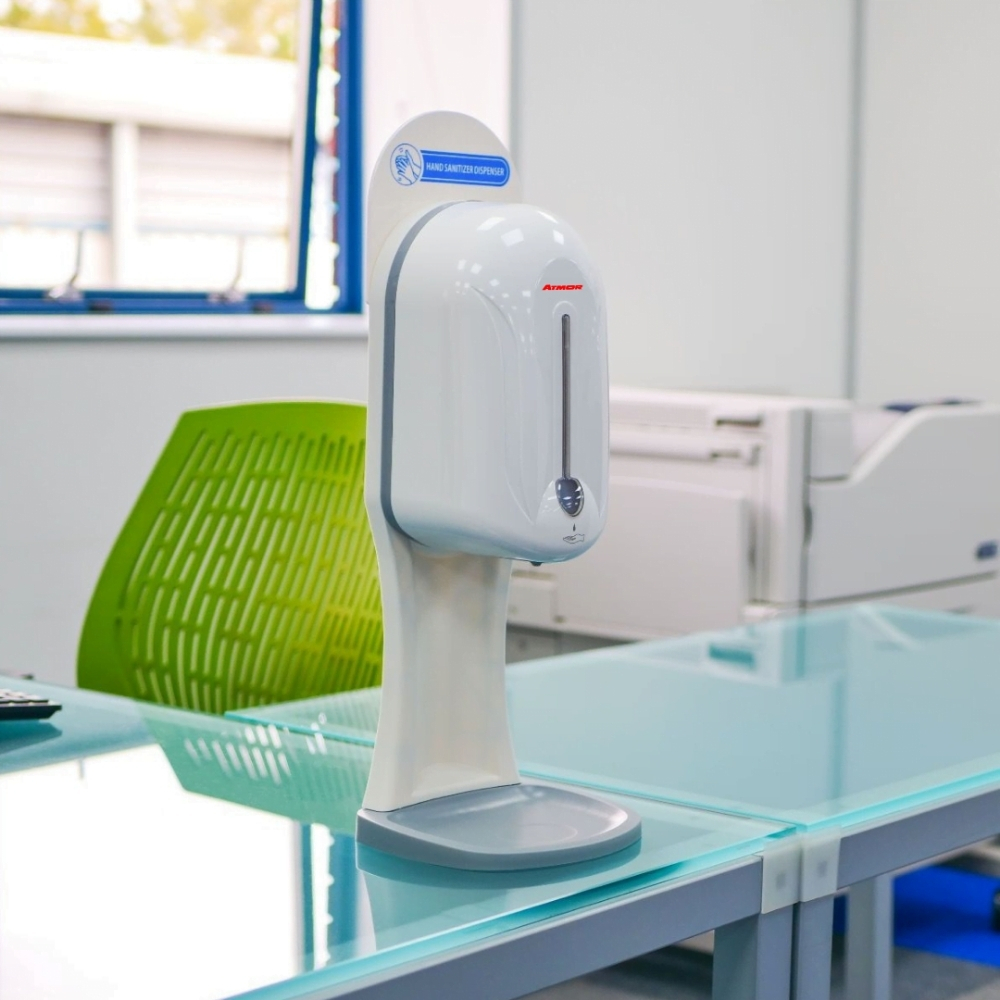 Máy xịt cồn cảm ứng đặt bàn ATMOR AT110B