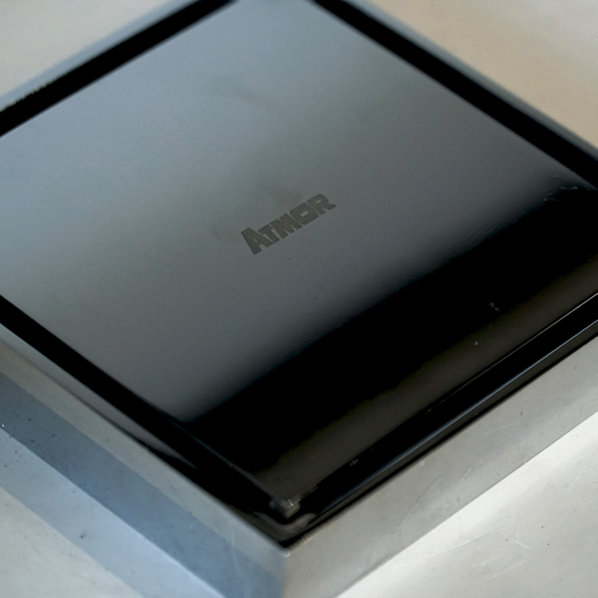 Phễu thoát sàn đồng mạ chrome 10x10cm ATMOR AH018